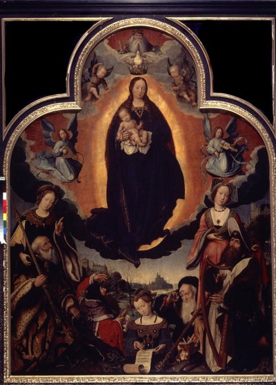 ""La Vierge en Gloire"" (Bakirenin Yüceltilmesi) Bakire ve İsa Mesih