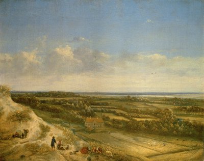 Kumul Manzarası, Muhtemelen Santpoort yakınlarında, c.1675 (tuval üzerine yağlı boya) by Jan II Vermeer van Haarlem