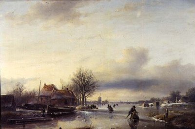 Kış Manzarası (panel) by Jan Jacob Spohler