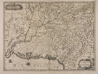 Açıklama du Guienne by Jan Janssonius