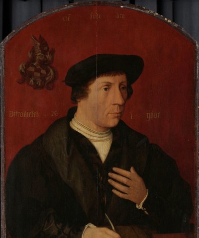 Bir adamın portresi by Jan Jansz Mostaert (circle of)