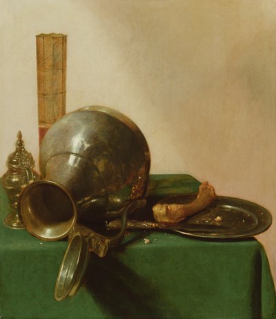 Devrilmiş bir sürahi ile natürmort, c.1632-37 by Jan Jansz. den Uyl