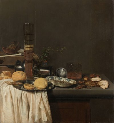 Uzun Bira Bardağı ile Natürmort by Jan Jansz. van de Velde (III)