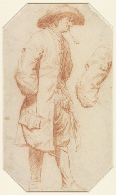 Ayakta duran adam ve sağ kol çalışması by Jan Josef Horemans (I)