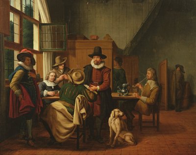 Bir tavernanın içi by Jan Josef the Elder Horemans