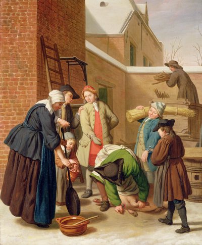 Dört Mevsim, Kış (tuval üzerine yağlı boya) by Jan Josef the Elder Horemans