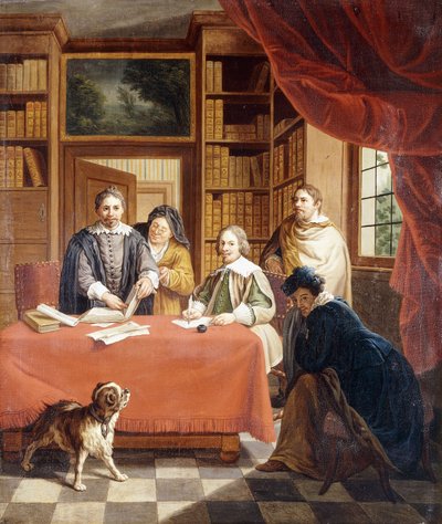 Düğün Sözleşmelerinin Hazırlanması, by Jan Josef the Younger Horemans