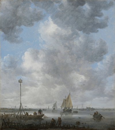 A Sakin - Goyen, Jan Josefsz, minibüs (1596-1656) - 1645 ve 1649 arası - Ahşap üzerine yağlı boya - 36,1x32,1 - Szepmuveszeti Muzeum, Budapeşte by Jan Josephsz van Goyen