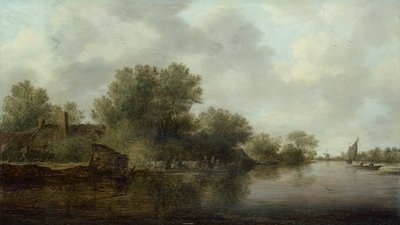 Manzara (panelde yağ) by Jan Josephsz van Goyen