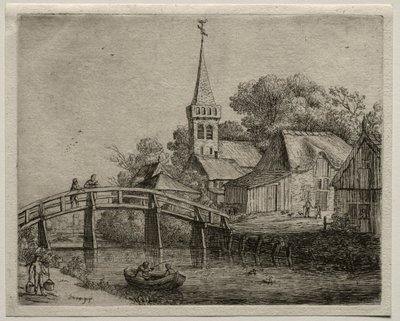 Ahşap Köprü. by Jan Josephsz van Goyen
