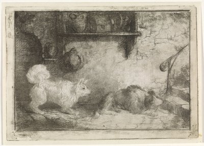 İki köpek by Jan Karel Jacob de Jonge
