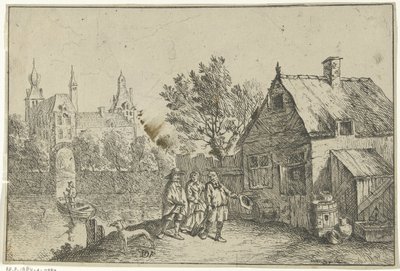 Su üzerinde çiftlik evi by Jan Lauwryn Krafft (I)