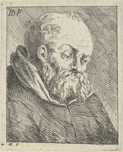 Bir keşiş portresi by Jan Lauwryn Krafft (I)