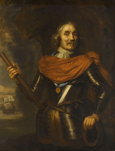Maerten Harpertsz Tromp (1597-1653), Koramiral by Jan Lievens