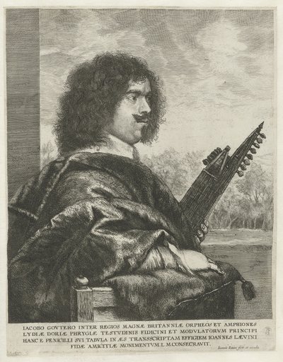 Besteci ve lavtacı Jacques Gaultier'in portresi, 1631-1635 by Jan Lievens