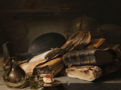 Kitaplarla Natürmort Natürmort Vanitas by Jan Lievens