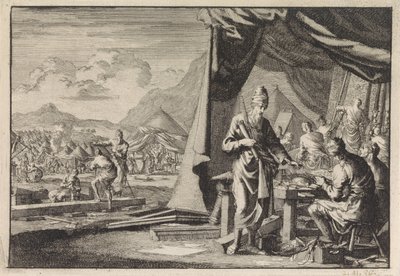 Çadırın İnşası by Jan Luyken