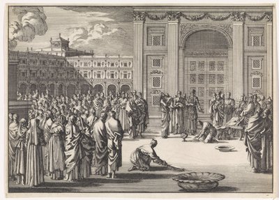Zinadan şüphelenilen kadınlarla tören by Jan Luyken