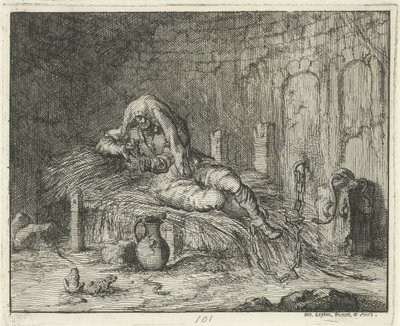 Georg Wanger, Bressanone hapishanesinde, 1591 by Jan Luyken
