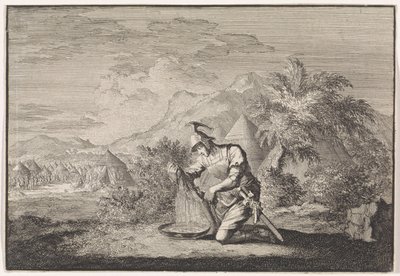 Gideon ve Islak Koyun Postu by Jan Luyken