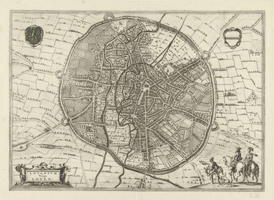 Leuven Planı, 1581 by Jan Luyken