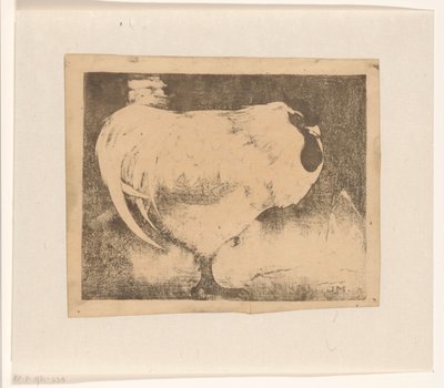 çömelmiş horoz by Jan Mankes