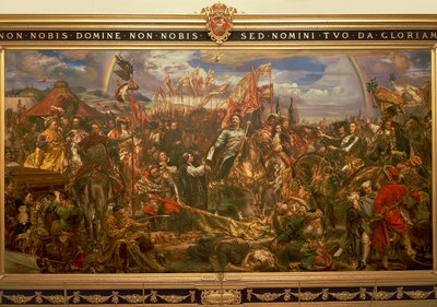 Jan Matejko veya Jan Mateyko'nun (1838-1893) tablosu, Jan III Sobienski'nin Viyana'yı özgürleştirmesini ve Papa'ya Zafer mesajını göndermesini tasvir ediyor. by Jan Matejko