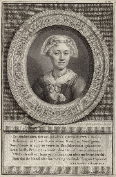Portre OP Henrietta von Bee by Jan Maurits Quinckhardt