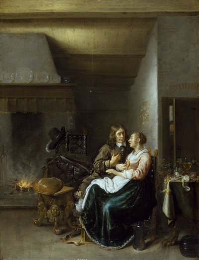 İç Mekanda Bir Çift, 1652 by Jan Miense Molenaer