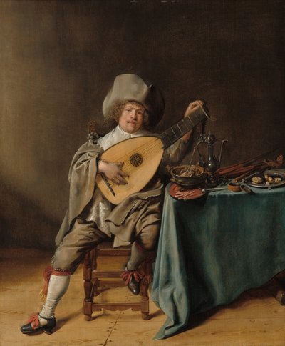 Bir Ud Oyuncusu Olarak Otoportre, c. 16371638. by Jan Miense Molenaer