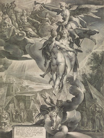 Sanat Apotheosis, ca. 1619. by Jan Muller