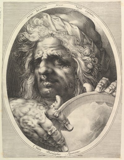 Chilon, Sparta Kanun koyucusu ve filozofu, yak. 1615. by Jan Muller