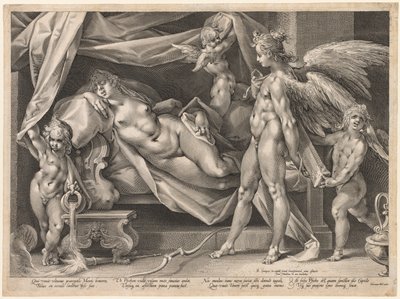 Aşk Tanrısı ve Ruh, c. 1600. by Jan Muller
