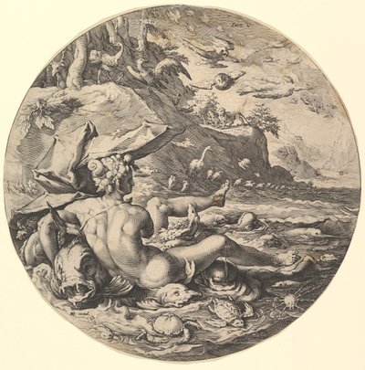 Beşinci Gün Ölür V, The Creation of the World serisinden, ca. 1597. by Jan Muller