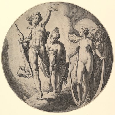 The Creation of the World serisinden The Fourth Day Dies IV, ca. 1596. by Jan Muller