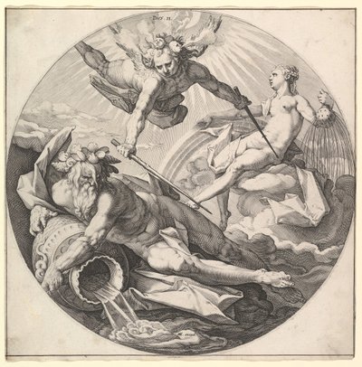 The Creation of the World serisinden İkinci Gün Ölür II, ca. 1594. by Jan Muller