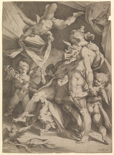 Venüs ve Merkür, yaklaşık. 1600. by Jan Muller
