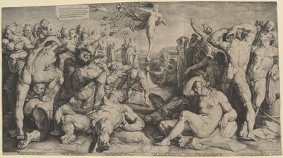 Servet Hediyelerini Dağıtıyor by Jan Muller, after Cornelis Cornelisz van Haarlem