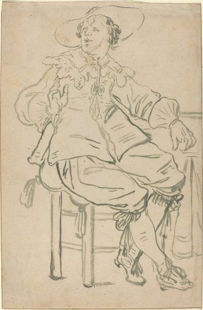 Oturan Süvari by Jan Philipz van Bouckhorst
