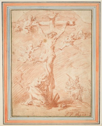Aziz Magdalene ile Haç Üzerinde İsa by Jan Pieter Ykens