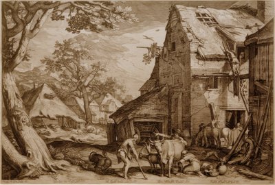 Bir domuz çobanı olarak müsrif oğul by Jan Pietersz Saenredam