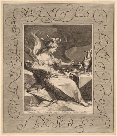 Kibir kibir, her şey kibir by Jan Pietersz Saenredam, after Abraham Bloemaert