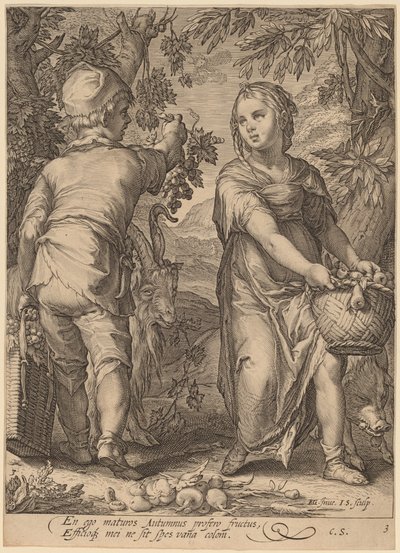 Sonbahar by Jan Pietersz Saenredam after Hendrik Goltzius
