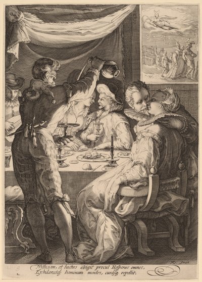Akşam by Jan Pietersz Saenredam, after Hendrik Goltzius