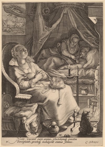 Gece by Jan Pietersz Saenredam, after Hendrik Goltzius
