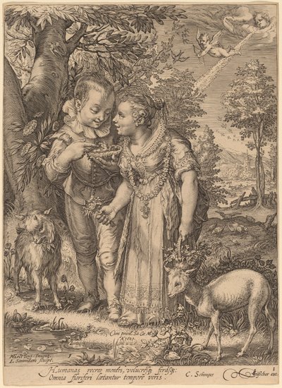 Bahar by Jan Pietersz Saenredam after Hendrik Goltzius