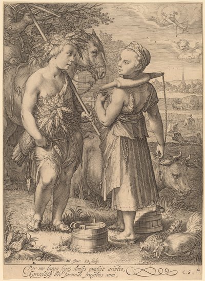 Yaz by Jan Pietersz Saenredam after Hendrik Goltzius