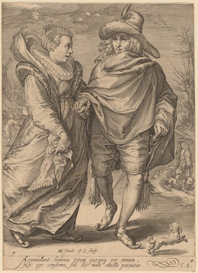Kış by Jan Pietersz Saenredam after Hendrik Goltzius