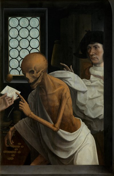 Detay Ölüm ve Cimri, c.1515-21 (panel üzerine yağ) by Jan Provoost