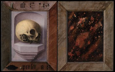 Bir Fransisken Rahibinin Diptych'inin Dış Görünümü (tuval üzerine yağlı boya) by Jan Provoost